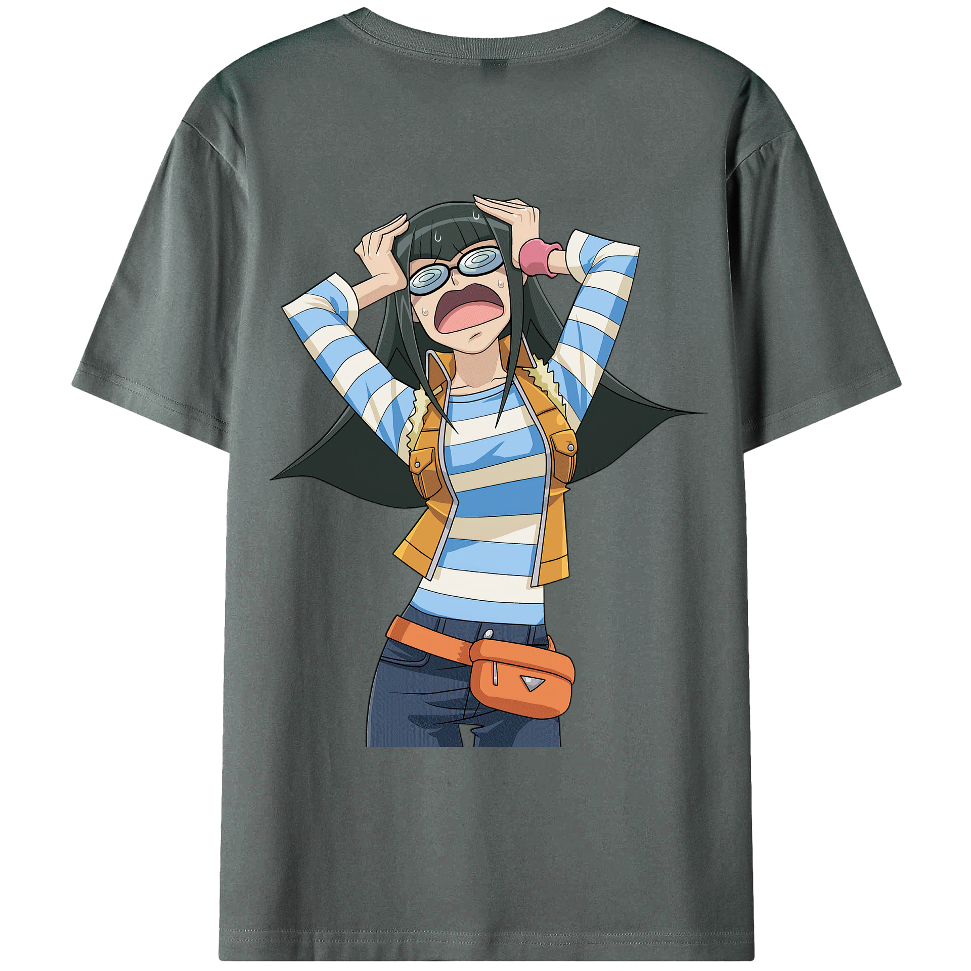 （画像用） 遊☆戯☆王 Yu-Gi-Oh! 綿100％ メンズ半袖Tシャツ（バックプリント） 通気性